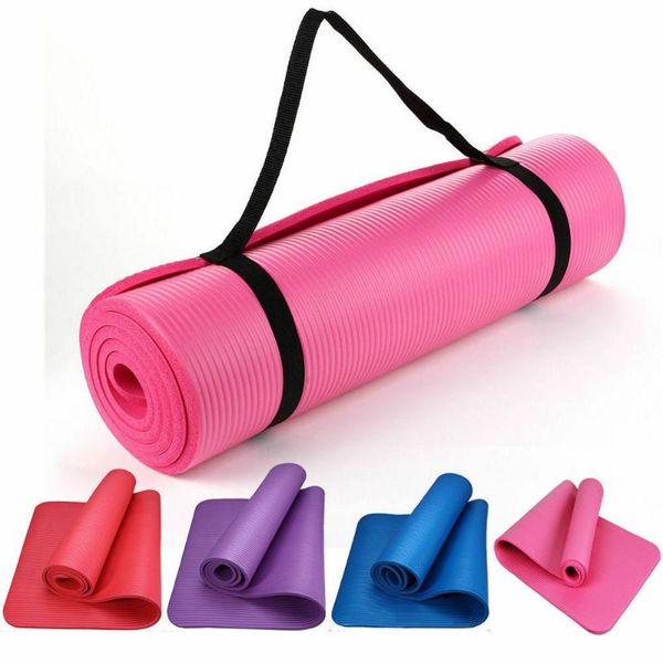 

yoga mats colorful 10mm thick pilates exercise fitness comfortable mat nbr anti-skid