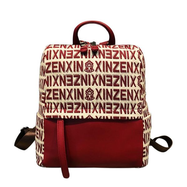 

backpack red letter for women luxury handbags bag genuine leather purse and carteras mujer de hombro y bolsos cc