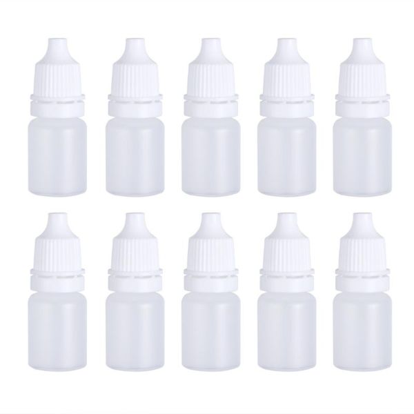 

storage bottles & jars 10pcs 5ml empty squeezable dropper eye liquid dropping