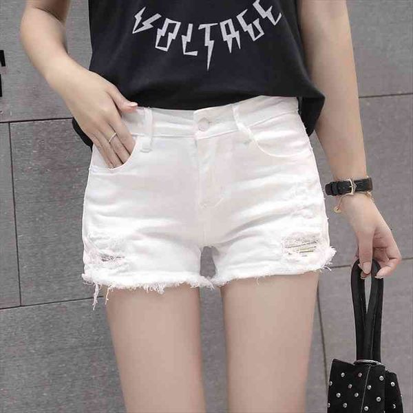 

low waist denim streetwear ripped women shorts jeans slim white black casual mini stretch summer c7175