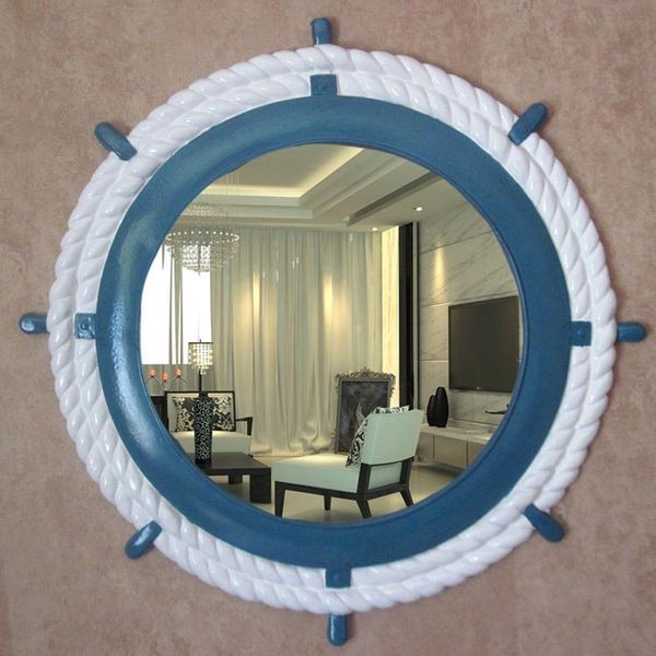 

mirrors european-style mediterranean bathroom mirror makeup dia 64cm