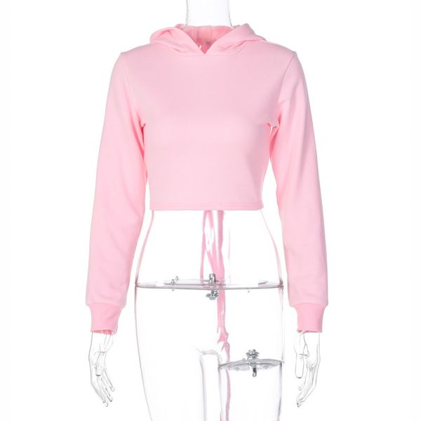 

shestyle pink tie up hoodies sweatshirt women 2021 autumn backless criss-cross lace up hat crop stylish trendy clothesby, Black;white