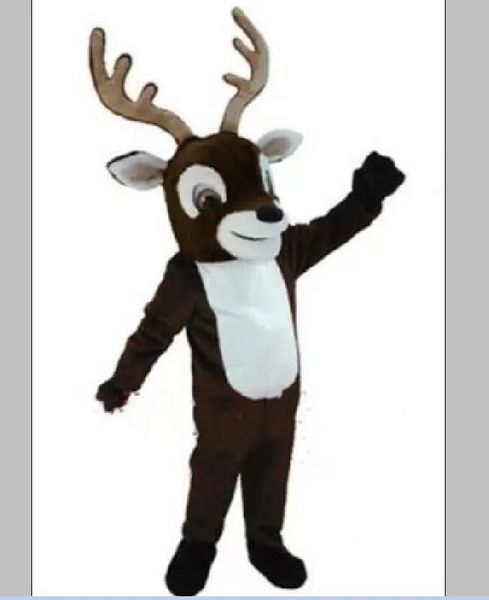 

christmas deer elk furry mascot costume party dress outfits clothing carnival fursuit, Red;yellow