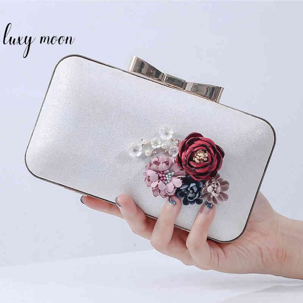 

women's flower clutch purse elegant evening bag luxury design wedding party purse and handbag small shoulder bag zd1906