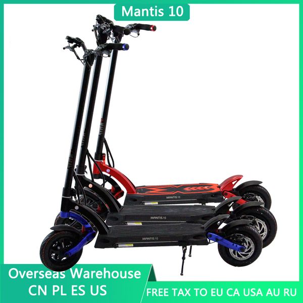 

vat exemption kb mantis 10inch single motor 800w 48v 18.2ah lcd display electric scooter skateboard kickscooter foldable