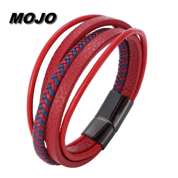 

America and Europe Fashion Multilayer Leather Magnetic Buckle Cuff Bracelets for Men and Women