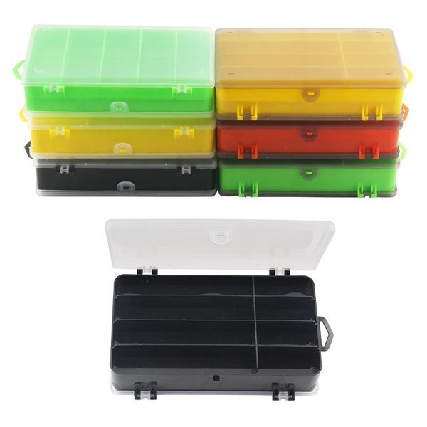 

fishing accessories 1pcs tackle boxes storage case multifunctional double sided plastic lure hook pvc box