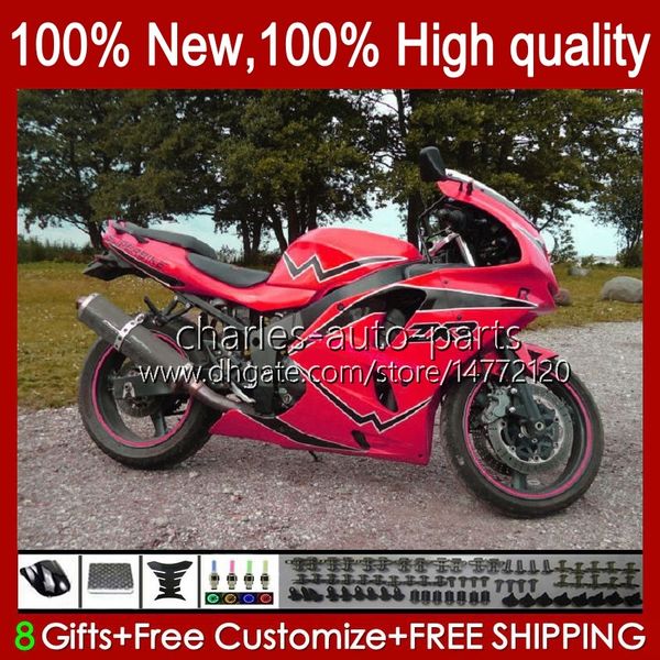 Carrozzeria per fabbrica rossa KAWASAKI NINJA ZX 6R 636 600CC 600 CC ZX 6 R ZX-6R ZX600C 94-97 Corpo 50HC.134 ZX-636 ZX600 ZX6R 94 95 96 97 ZX636 1994 1995 1996 1997 Kit carenatura