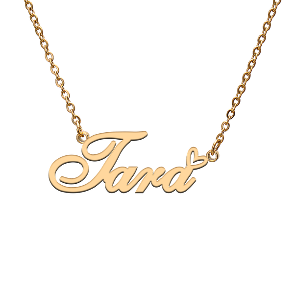 

charms god with love heart personalized character necklace name tara for friend jewelry gift, Bronze;silver