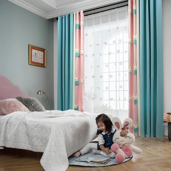

curtain & drapes korean girly style small bedroom fresh princess heart simple modern light luxury curtains for living dining room