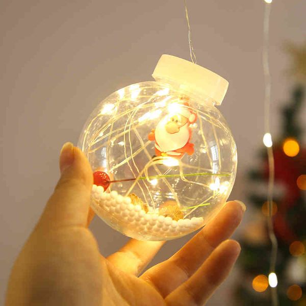 

christmas led lamp string copper wire ball day curtain room decoration color