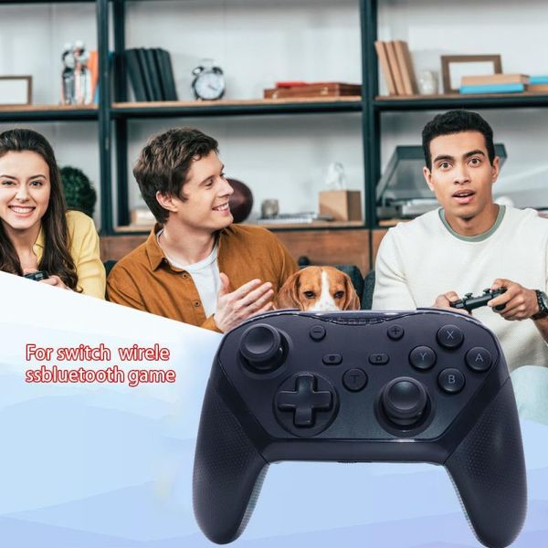 

game controllers & joysticks vibration wireless gamepad for switch pro comes with back key console bluetooth-compatible controller
