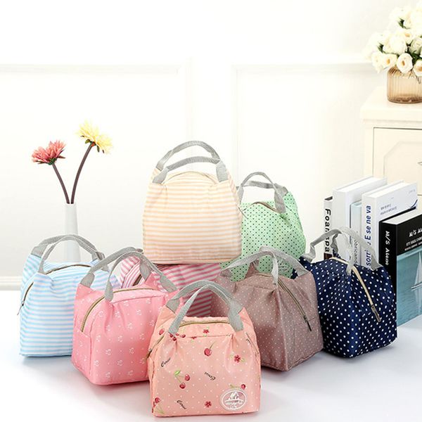 

fashion thermos bag thickened bento ice pack student hand held waterproof lunch box cold storage bag