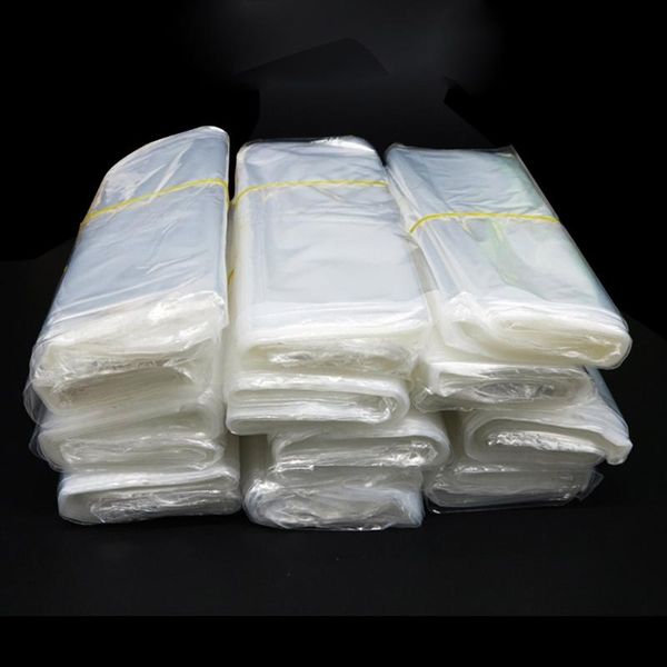 

storage bags 100pcs heat shrink packaging bag transparent multi-purpose tear resistance safe non-toxic heat-sealed transparency