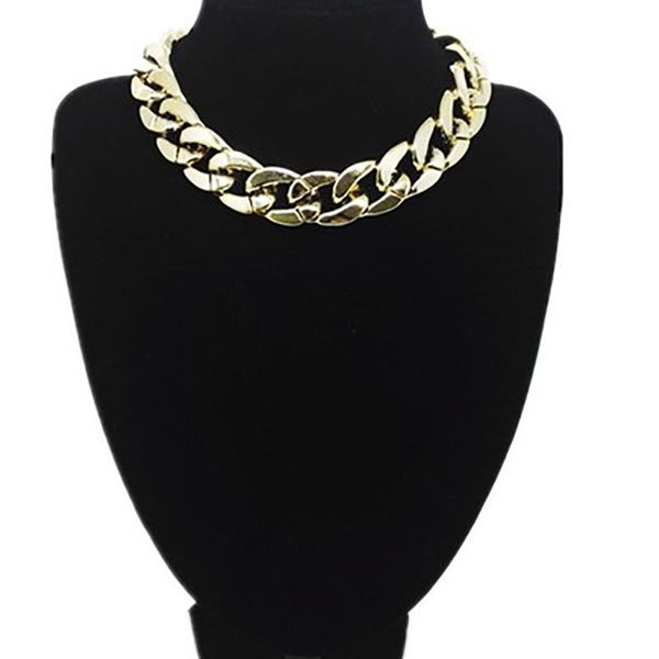 

chokers fashionable atmosphere web celebrity metal sense punk style chain clavicle necklace jewelry men and women alloy boys an, Golden;silver
