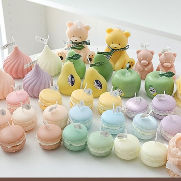 

candles macaron candle handmade lovely wedding home decoration scented diy birthday gift ins wind po props