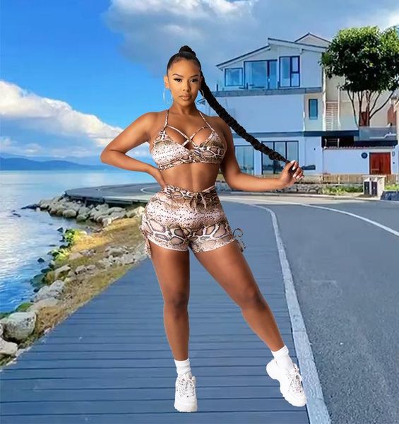 

women's tracksuits 2021 ins european and american summer fashion sleeveless vest shorts nightclub two-piece set, Gray