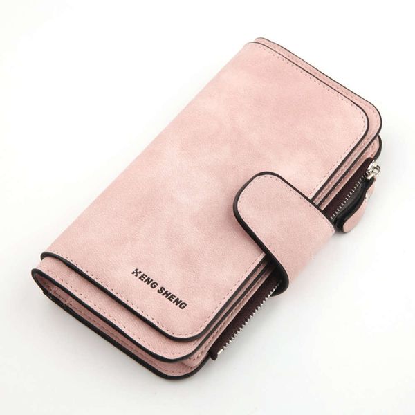 

type lady's purse with three fold clasp in korean version, Black