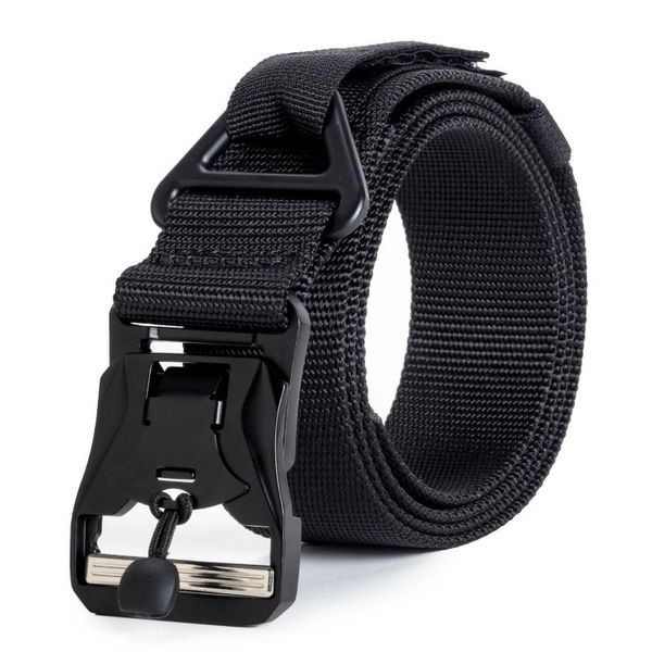 

belts 2021 military tactics the belt,in wild survival nylon training hunting combat belts, gift, Black;brown