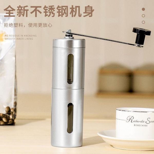 

manual coffee grinders portable stainless steel machine hand grinder bean washable kitchen