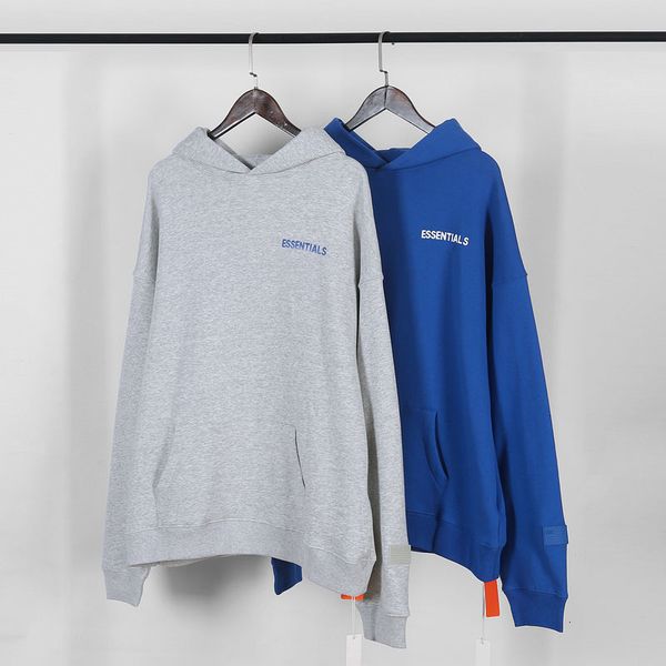 

1:1 quality fog essentials la hoodies women thick fleeces oversized hiphop nipsey hussie crensha hooded sweatshirts men, Black