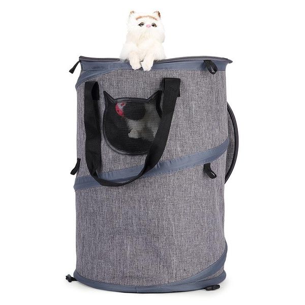 

in 1 pet carrier tote,multifunctional collapsible handbag breathable cat tunnel toy portable hiking travel bag dog car seat covers