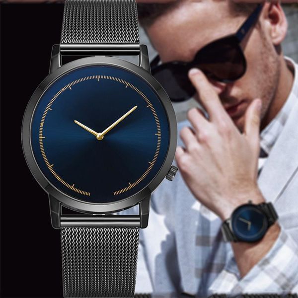 

wristwatches fashion men watches minimalist luxury quartz stainless steel men's bracelet watch male clock relogio masculino, Slivery;brown