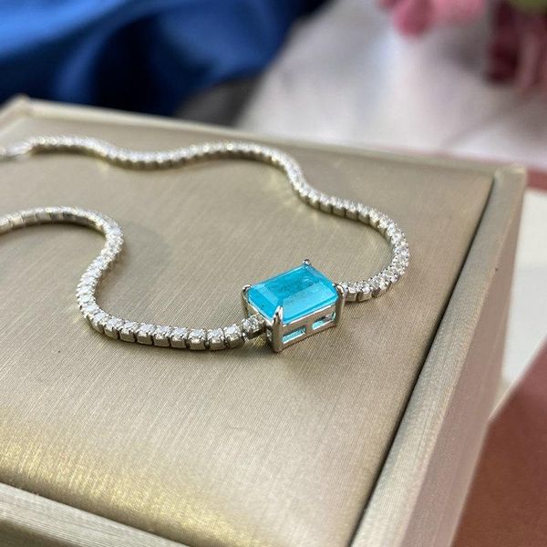 

anklets bilincolor fashion silver color blue charm bracelet for women, Red;blue