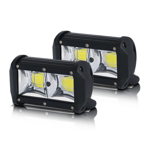 Barra luminosa da 5 pollici/luce da lavoro 54W COB Chip Combo fendinebbia per auto trattore camion barca fuoristrada 4x4 camion SUV ATV guida 12V 24V