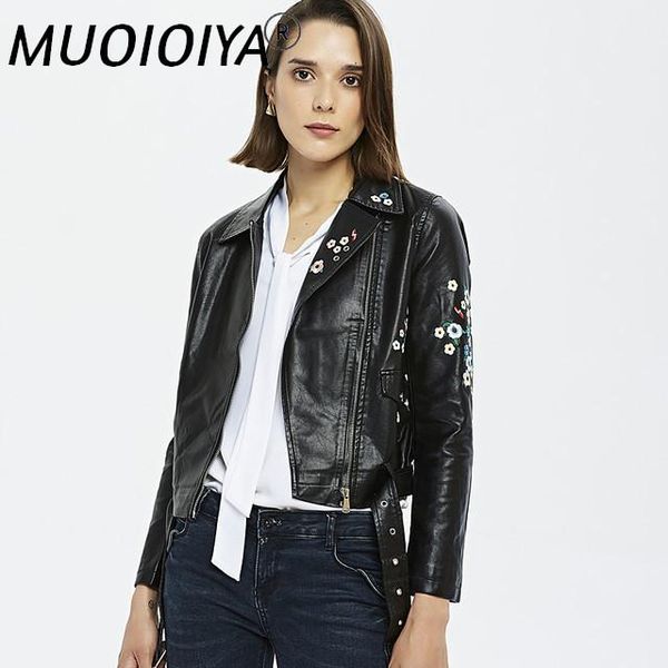 

women's leather & faux pu jacket 2021 autumn winter motorcycle outwear women slim basic coat biker ladies streetwear clothes, Black