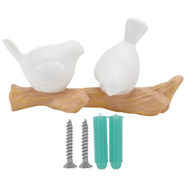 

1pc lovely towel hook durable bird shape practical ornament clothes hooks & rails