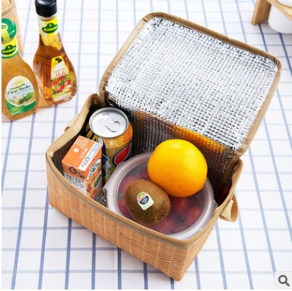 

storage bags sell portable kitchen lunch box thermal insulated tote cooler bag bento pouch container