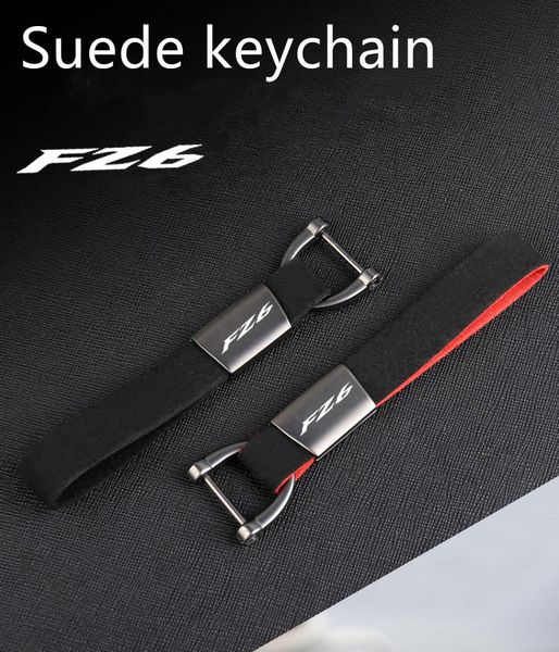 

keychains fashion suede motorcycle keychain key ring for yamaha fz6 fazer fazer600 fz6s fz6n fz6s2 fz6r s2 sj6s fz600 accessories, Silver