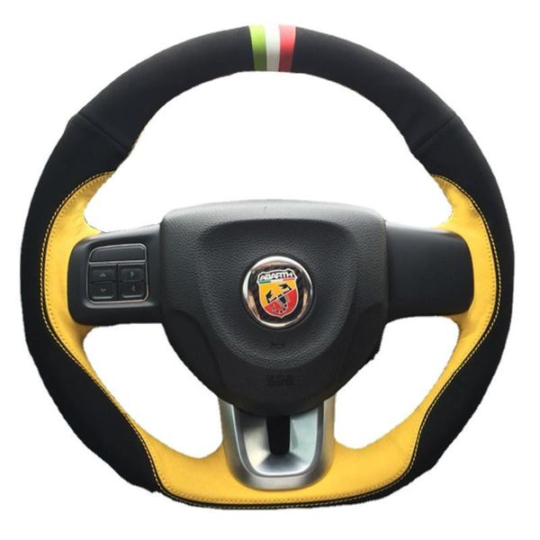 

steering wheel covers suitable leather hand-sewn car cover set for grande punto punto/punto evo van auto accessories