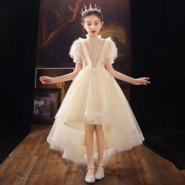 

girl's dresses dress princess exotic flower girl show little, Red;yellow