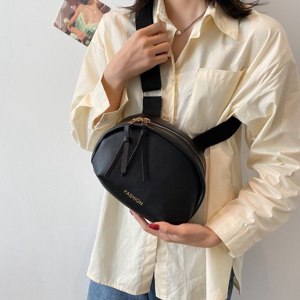 

retro bag cross-border small female 2021 style european and american capacity solid color messenger oval casual new round la ljcct