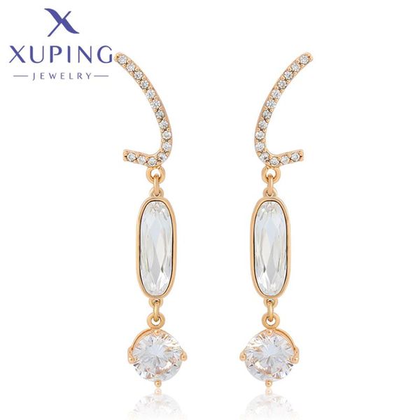 

dangle & chandelier xuping jewelry style luxury special stylish elegant shinning ladies crystals earrings 20602, Silver