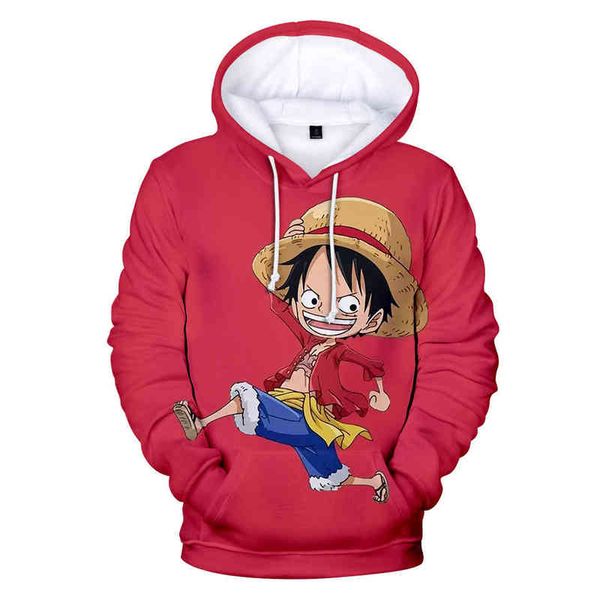 

one piece anime hoodie men's women's luffy cartoon 3d printed boys long sleeve sweater spring and autumn multicolor g1214, Black