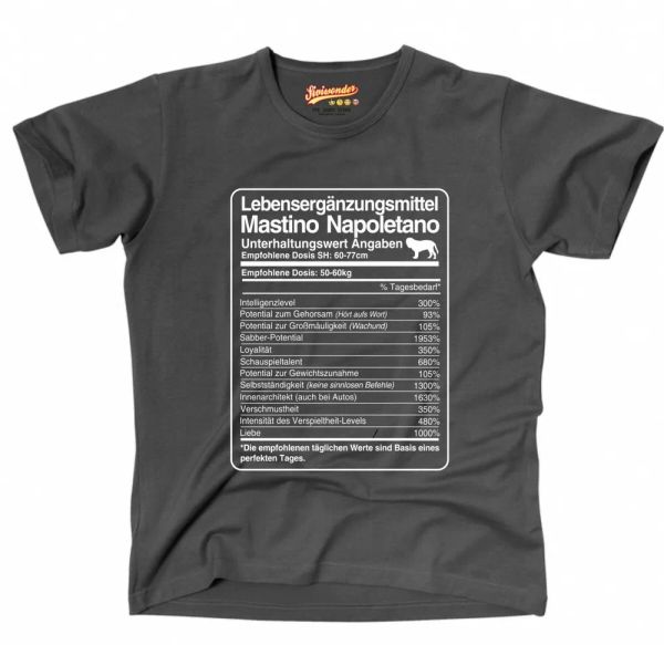 

t-shirt dose mastino napoletano life supplements men dog, White;black