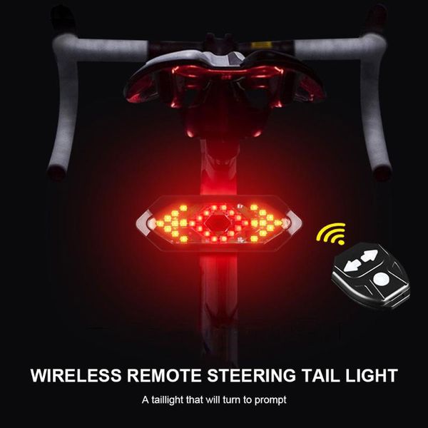 

bike lights warning taillight remote control waterproof usb rechargeable bright safety modificationn accessories