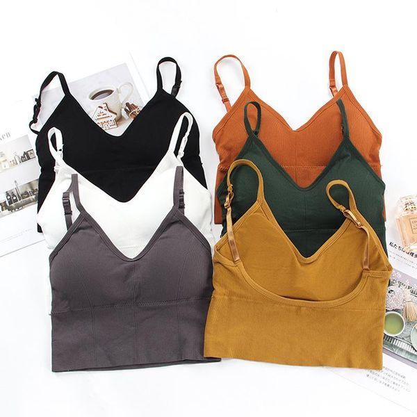 

bras bra ladies u-shaped suspenders skin-friendly comfortable sports breathable lingerie big u backless without steel ring, Red;black