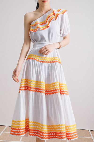 

casual dresses wave dynamic grain mend dress long shoulder cotton slant z0 1 95 mlgz, Black;gray