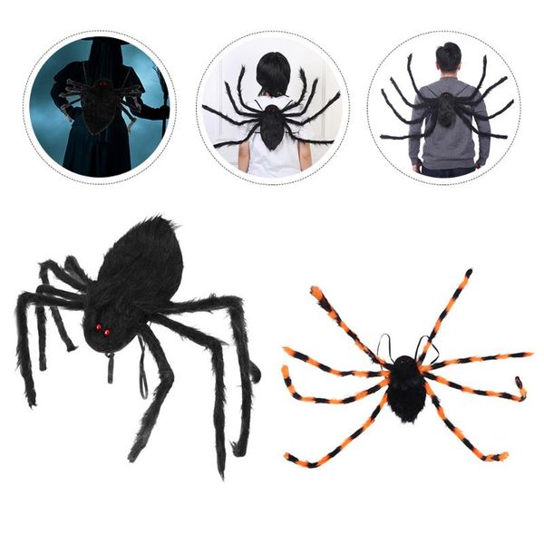 

keychains 2pcs simulation spider decoration bag plush decor for child, Silver