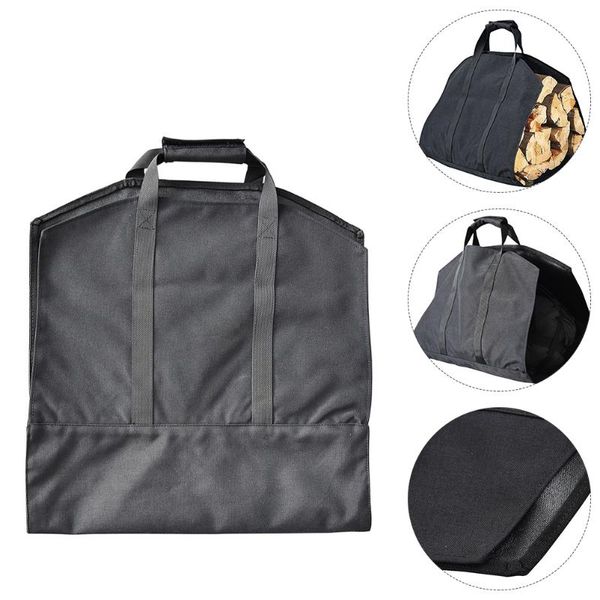 

storage bags 1pc large-capacity firewood holder practical carry bag