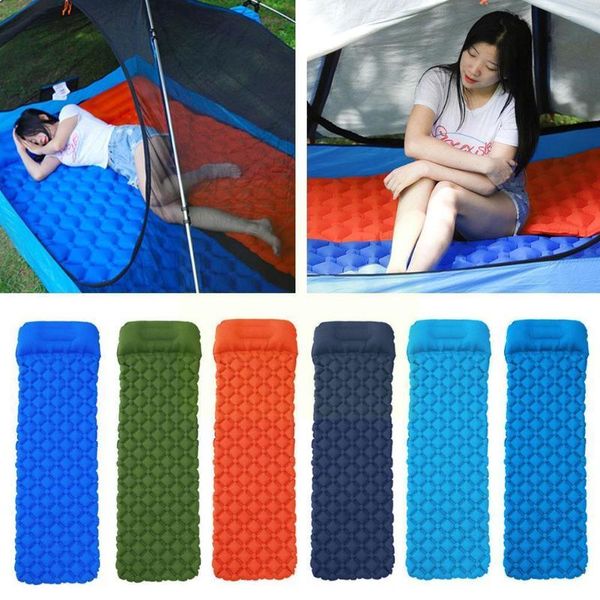 

outdoor pads tent sleeping pad with pillows for camping tpu portable moisture-proof ultra-light inflatable single i4t6