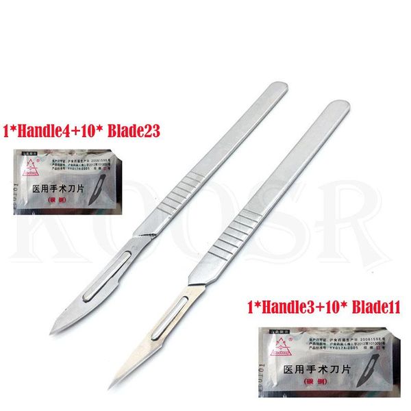 

professional hand tool sets carbon steel #4 handle+10pcs #23 #3 handel +10pcs 11#carbon scalpel blades pcb circuit board