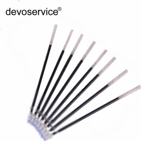 

refills 10pcs/lot 0.5mm gel pen office signature rods for color red blue with black replenishmen inks school supplies, Black;red