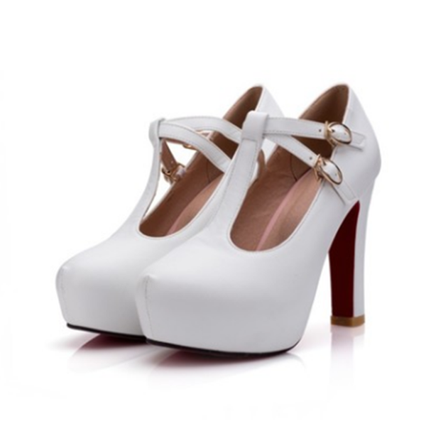 

dress shoes thick heels, high single shoes, women's autumn korean version waterproof platform, sweet and fashion, Black