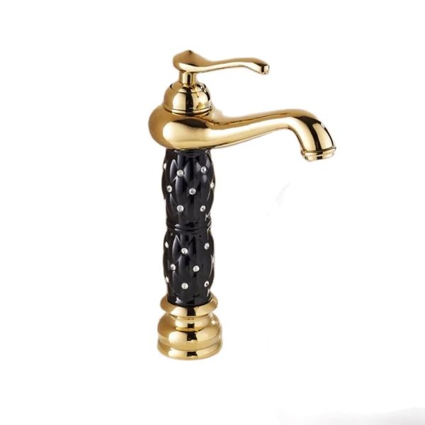 

european antique copper bathroom basin taps single hole faucet