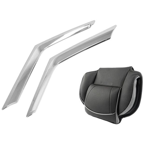 

universal car seat headrest pillow & for 2014-2021 x-trail t32 rogue front bumper upper grill moulding cover cushions